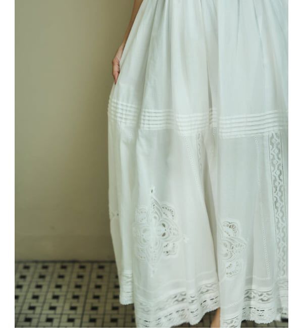 IENA「《WEB限定/追加2》コットンレーススカート」|スカート|