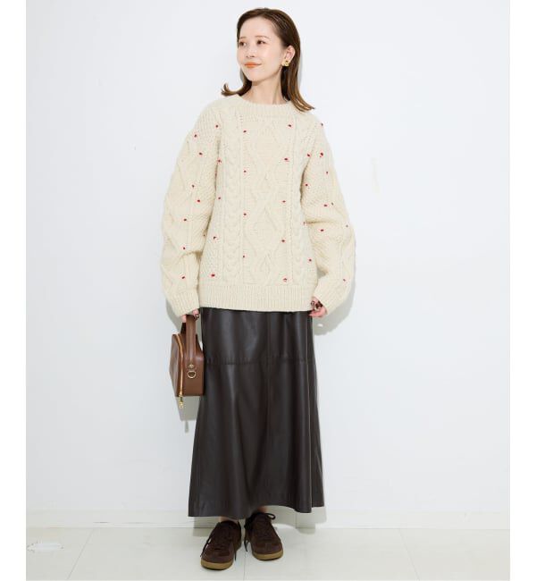 SLOBE IENA「embroideryハンドニット」|ニット・セーター|