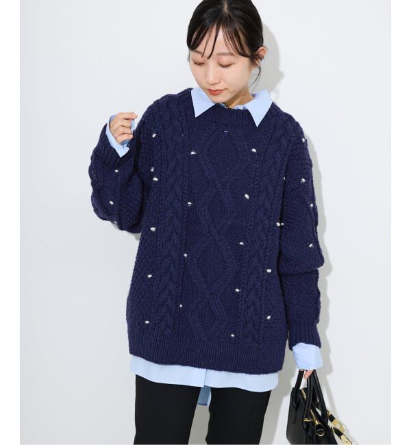 SLOBE IENA「embroideryハンドニット」|ニット・セーター|