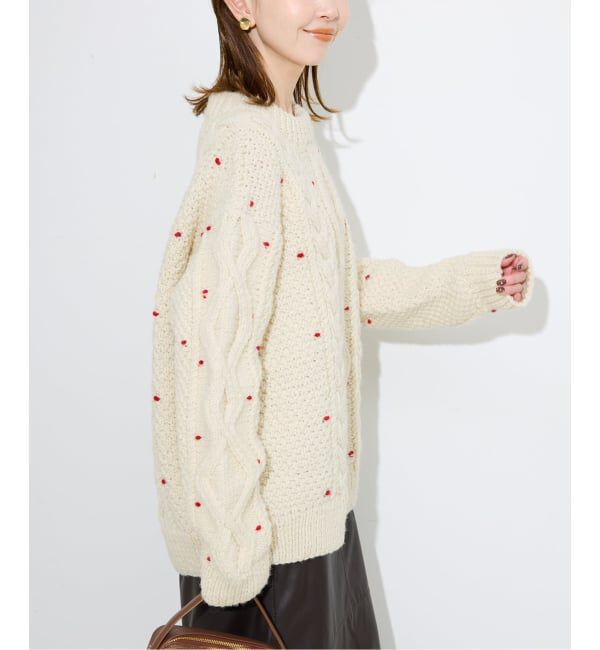 SLOBE IENA「embroideryハンドニット」|ニット・セーター|