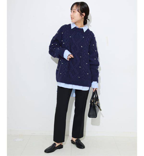 SLOBE IENA「embroideryハンドニット」|ニット・セーター|