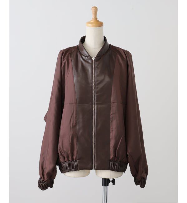 SLOBE IENA「LANCER/ランサー SLOBE別注 フェイクレザーブルゾン」|その他|