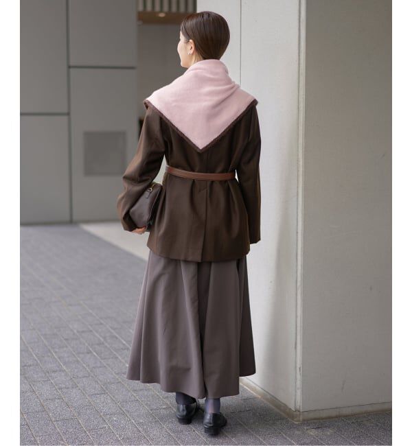 IENA「ASAUCE MELER/アソースメレ TRICOLOR SCARF スカーフ AM25FSC266」|バンダナ・スカーフ|