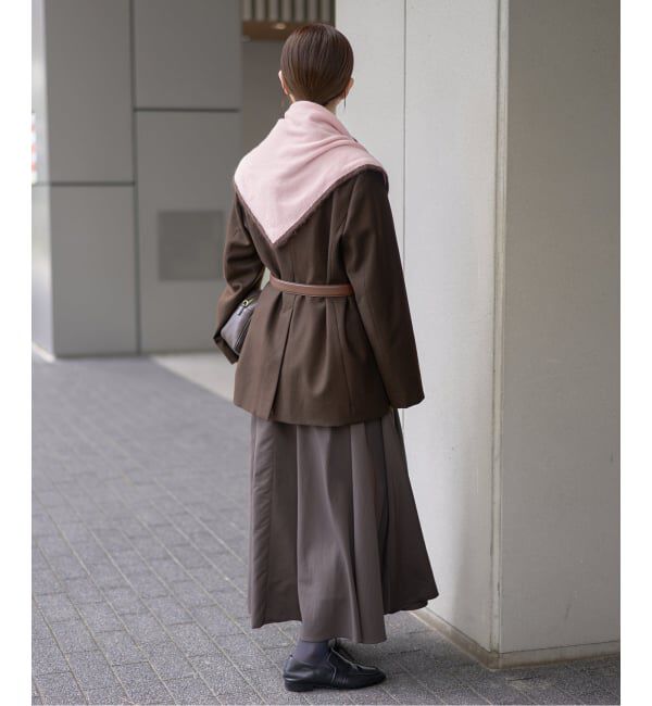 IENA「ASAUCE MELER/アソースメレ TRICOLOR SCARF スカーフ AM25FSC266」|バンダナ・スカーフ|