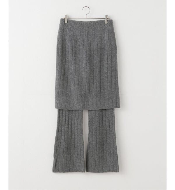 IENA LA BOUCLE「KAYLE/ケイル WOOL CASHMERE SKIRT PANTS K-1707」|その他|グレーA