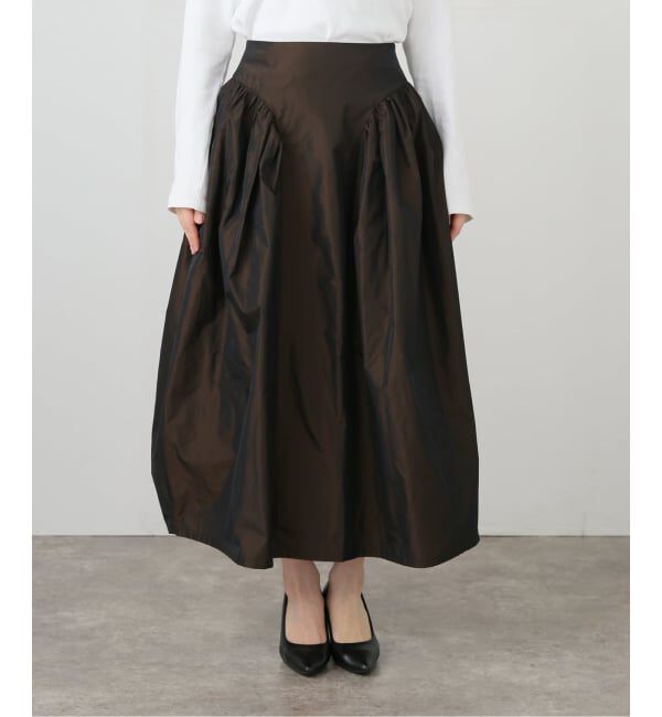 IENA LA BOUCLE「IENA LA BOUCLE Italian タフタスカート」|スカート|