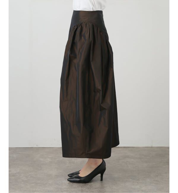 IENA LA BOUCLE「IENA LA BOUCLE Italian タフタスカート」|スカート|