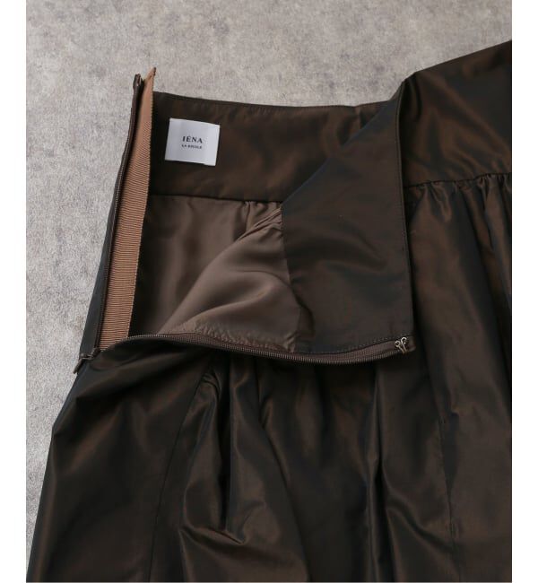 IENA LA BOUCLE「IENA LA BOUCLE Italian タフタスカート」|スカート|