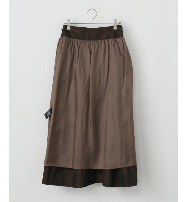 IENA LA BOUCLE「IENA LA BOUCLE Italian タフタスカート」|スカート|