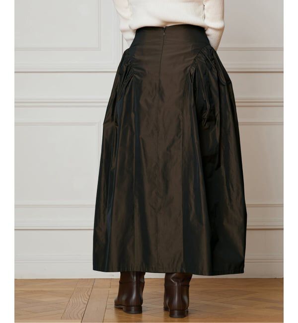 IENA LA BOUCLE「IENA LA BOUCLE Italian タフタスカート」|スカート|