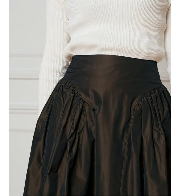 IENA LA BOUCLE「IENA LA BOUCLE Italian タフタスカート」|スカート|