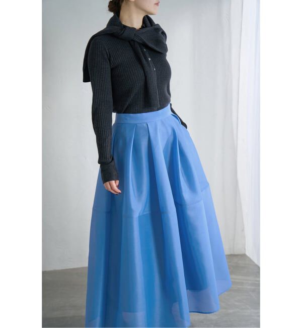 IENA「シアーフォルムスカート」|スカート|ブルー A