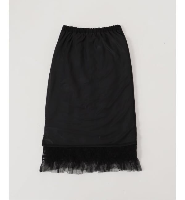 IENA「《予約》チュールテープスカート」|スカート|