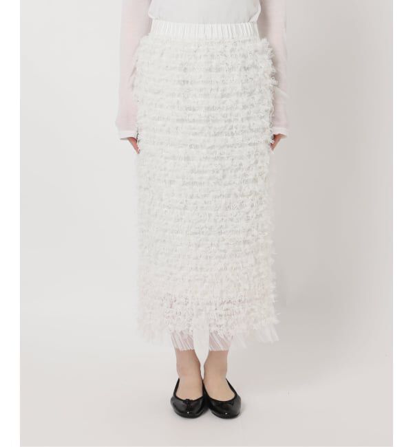 IENA「《予約》チュールテープスカート」|スカート|