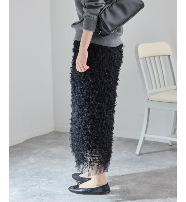 IENA「《予約》チュールテープスカート」|スカート|