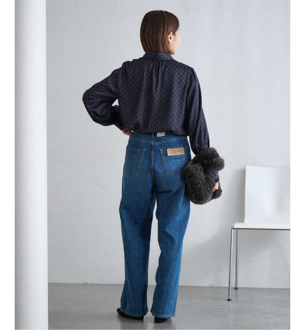 IENA「《WEB限定/追加4予約》サテンドットタイ付ブラウス」|シャツ・ブラウス|