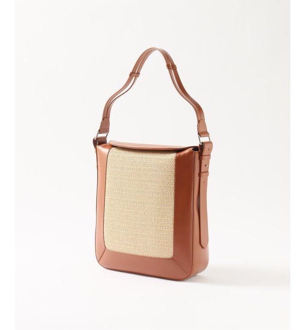 EDIFICE「【LAvenir / ラ・ヴェニール】Mael Square Shoulder Bag Mesh」|ショルダー・メッセンジャー|ナチュラル