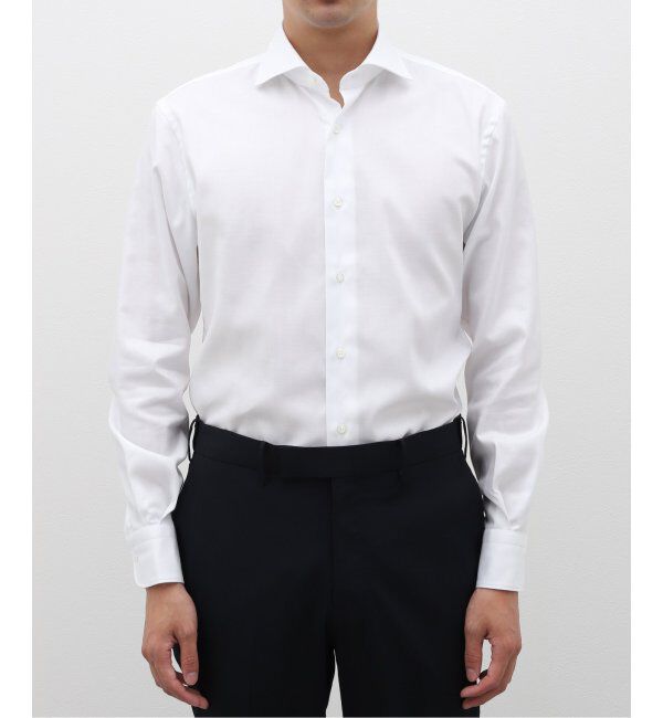 EDIFICE「D.ホリゾンタル シャツ ヘリンボーン」|シャツ・ブラウス|ホワイト