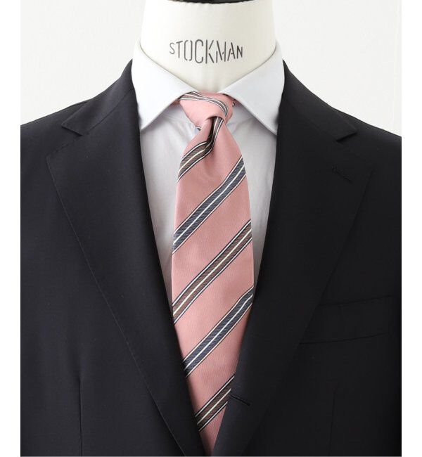 EDIFICE「FRANCO BASSI (フランコ バッシ) ジャカードカラーストライプタイ U25ED03」|ネクタイ・蝶ネクタイ|ピンク