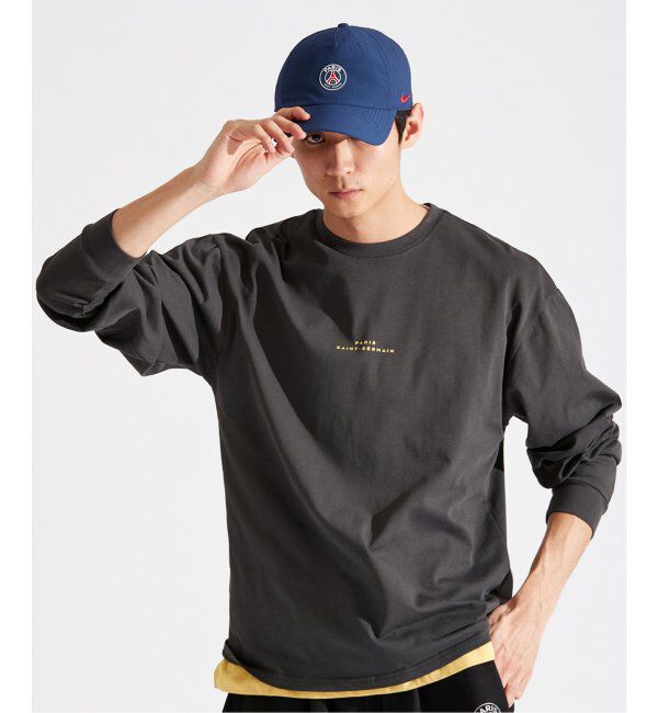 Paris Saint-Germain「【Paris Saint-Germain / パリ・サン＝ジェルマン】JP BACK EMBLEM L/S」|Tシャツ・カットソー|ブラック A
