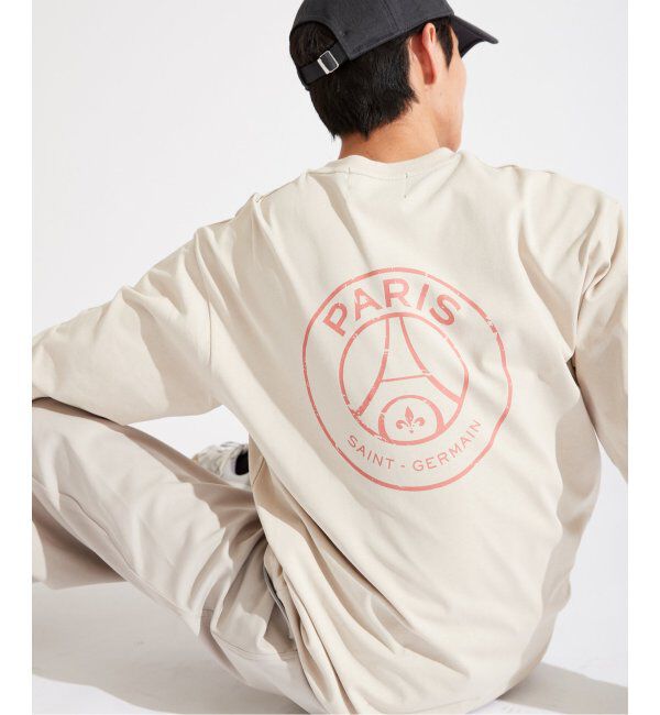 Paris Saint-Germain「【Paris Saint-Germain / パリ・サン＝ジェルマン】JP BACK EMBLEM L/S」|Tシャツ・カットソー|ベージュ