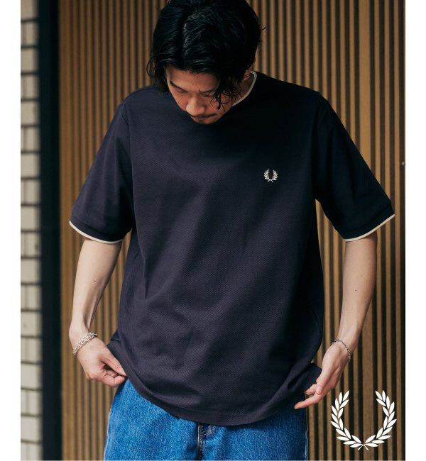 417 EDIFICE「FRED PERRY 417別注  Textured Single Tipped Tシャツ」|Tシャツ・カットソー|グレー