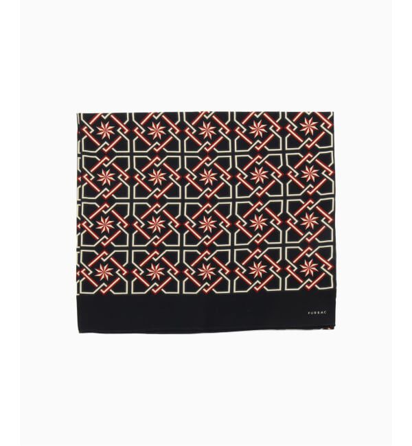 EDIFICE「fursac (フルサック) Scarf with tile print」|バンダナ・スカーフ|ネイビー