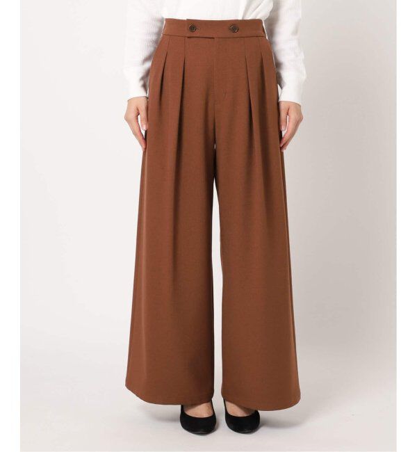 JOURNAL STANDARD relume「《追加2》ウォッシャブルサージストレッチタックワイドパンツ」|スラックス|