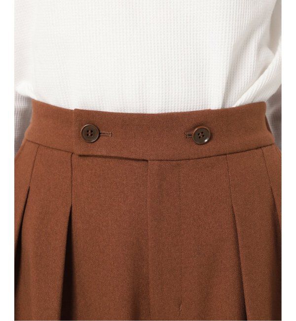 JOURNAL STANDARD relume「《追加2》ウォッシャブルサージストレッチタックワイドパンツ」|スラックス|