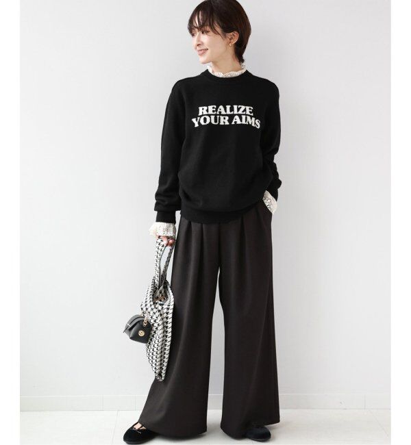 JOURNAL STANDARD relume「《追加2》ウォッシャブルサージストレッチタックワイドパンツ」|スラックス|