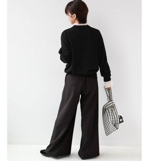 JOURNAL STANDARD relume「《追加2》ウォッシャブルサージストレッチタックワイドパンツ」|スラックス|