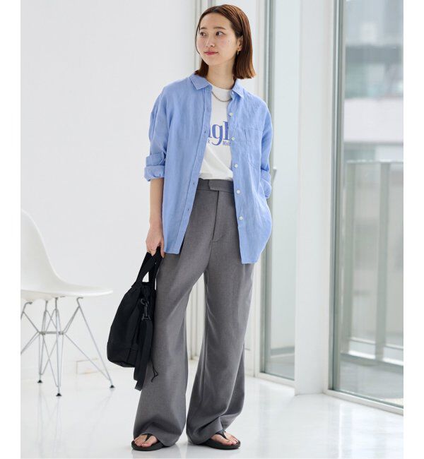 JOURNAL STANDARD relume「手洗い可 / カラーリネンオーバーサイズシャツ」|シャツ・ブラウス|