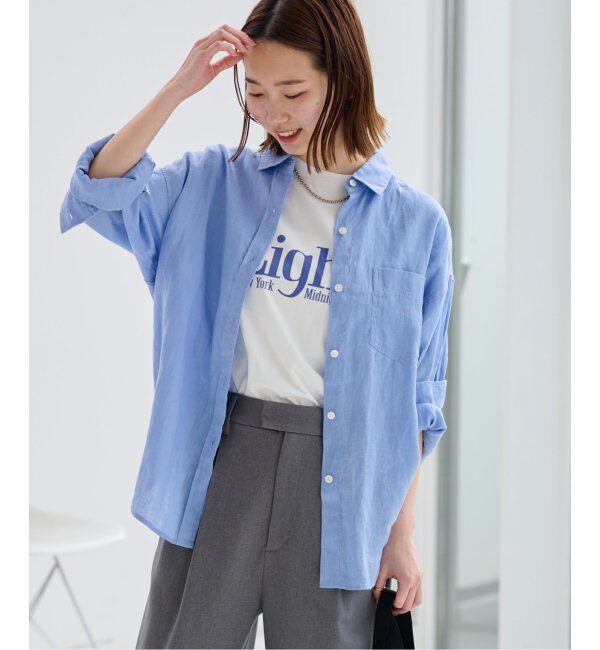 JOURNAL STANDARD relume「手洗い可 / カラーリネンオーバーサイズシャツ」|シャツ・ブラウス|