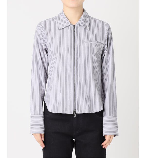 Oriens JOURNAL STANDARD「《追加》ダブルジップストライプシャツ」|シャツ・ブラウス|