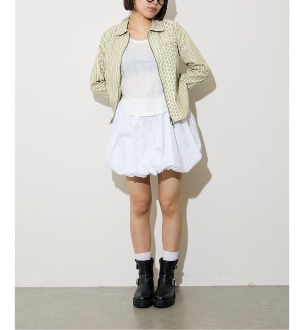 Oriens JOURNAL STANDARD「《追加》ダブルジップストライプシャツ」|シャツ・ブラウス|