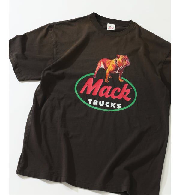 JOURNAL STANDARD relume「《追加》MACK TRUCKS / マック・トラックス 別注 フェード プリント Tシャツ」|Tシャツ・カットソー|ブラック