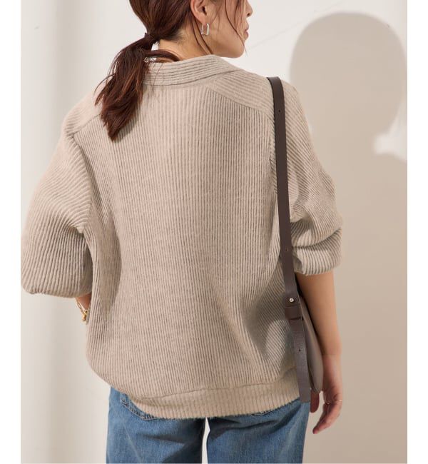 journal standard L'essage「【Gongdid Design】Knit pleated cardigan：カーディガン」|カーディガン|