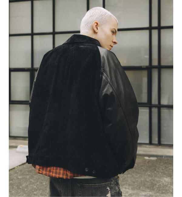 JOURNAL STANDARD「A LEATHER &times; JOURNAL STANDARD COMBI TRUCKER JACKET」|ライダースジャケット|