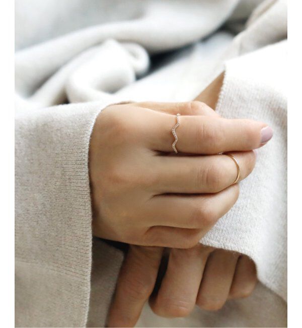 Lilas by Spick&Span「ビーチダイヤリング K10」|リング|