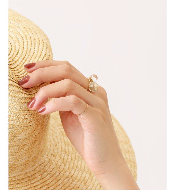 Lilas by Spick&Span「スフィアダブルクォーツリング K10」|リング|