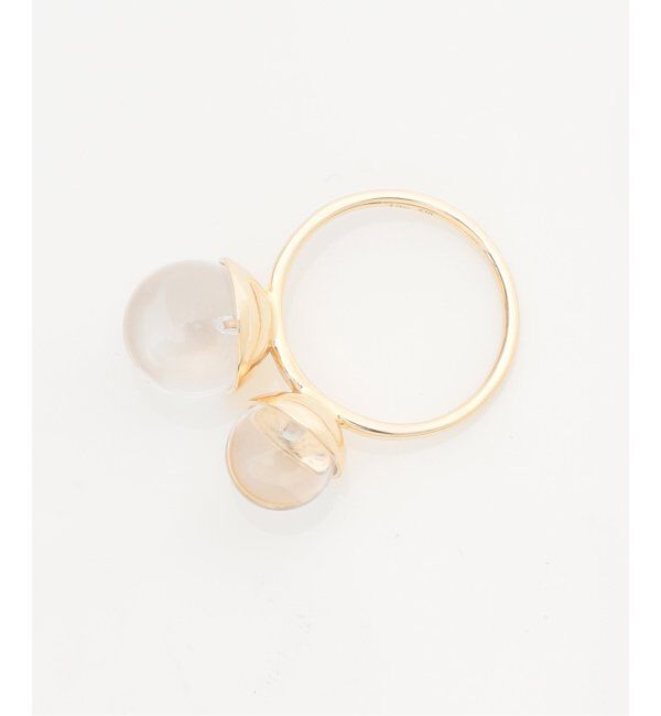 Lilas by Spick&Span「スフィアダブルクォーツリング K10」|リング|