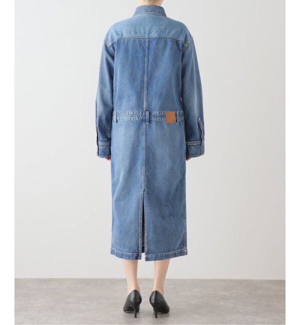 Spick and Span「51/2 ONE-PIECE LINE DENIM」|ワンピース|