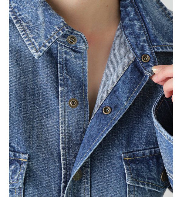 Spick and Span「51/2 ONE-PIECE LINE DENIM」|ワンピース|