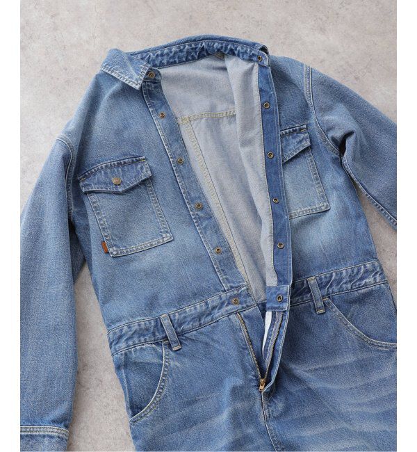 Spick and Span「51/2 ONE-PIECE LINE DENIM」|ワンピース|