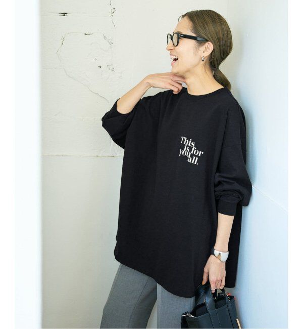 FRAMeWORK「≪追加≫【haru&times;FRAMeWORK】ロゴロンT2」|Tシャツ・カットソー|