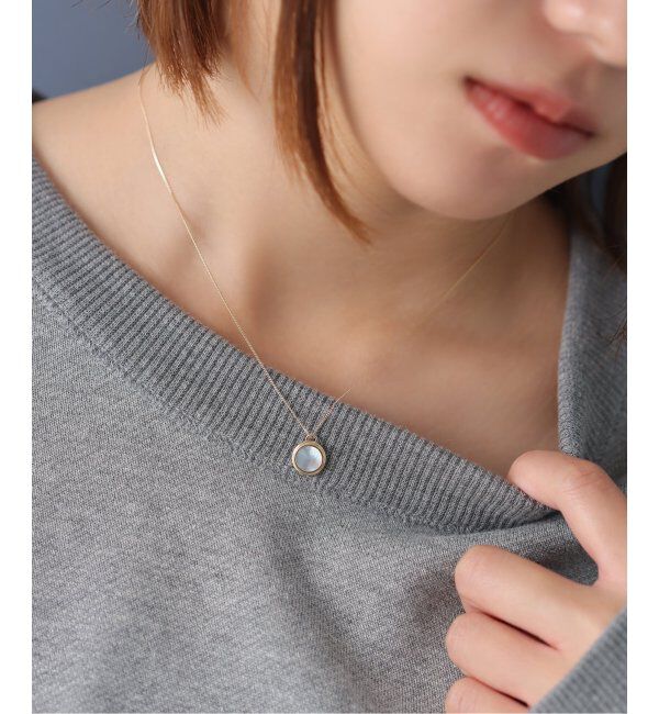 Lilas by Spick&Span「サークルシェルネックレス K10」|ネックレス|