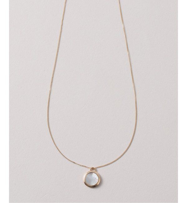 Lilas by Spick&Span「サークルシェルネックレス K10」|ネックレス|