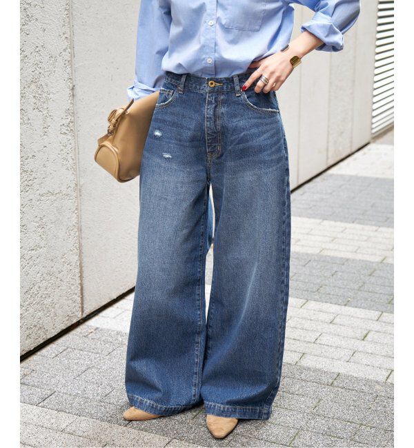 Spick and Span「5 1/2 BAGGY DENIM」|デニム|