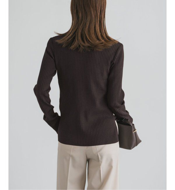 NOBLE「ナローワイドリブVカーディガン」|ニット・セーター|