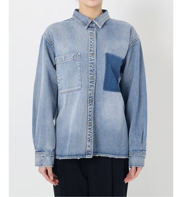 Spick and Span「《WEB限定 / 追加》5 1/2 SOFT DENIM SHIRT」|シャツ・ブラウス|